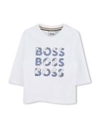 BOSS Бебешка памучна блуза с дълъг ръкав
