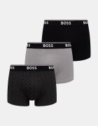 BOSS боксерки мъжки от памук с еластан Trunk 3P Power Desig 3 броя сиви 50554443