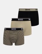 BOSS боксерки мъжки от памук с еластан Trunk 3P Power Desig 3 броя зелени 50554443