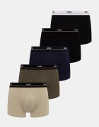 BOSS боксерки мъжки от памук с еластан Trunk 5P Essential 5 броя многоцветни 50531660