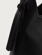 BOSS чанта тип хобо дамска от имитация на кожа Anett Zip Hobo черна 50573208