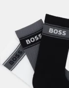 BOSS Чорапи (3 чифта) 3P QS Rib Stripe CC в черно 50543637
