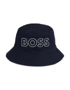 BOSS Детска памучна капела с две лица