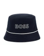 BOSS Детска памучна капела с две лица