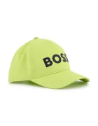 BOSS Детска памучна шапка с козирка