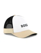 BOSS Детска памучна шапка с козирка