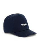 BOSS Детска памучна шапка с козирка
