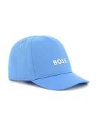 BOSS Детска памучна шапка с козирка
