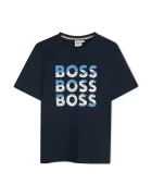 BOSS Детска памучна тениска