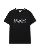 BOSS Детска памучна тениска