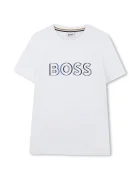 BOSS Детска памучна тениска
