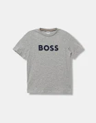 BOSS Детска памучна тениска