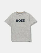 BOSS Детска памучна тениска