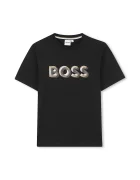 BOSS Детска памучна тениска