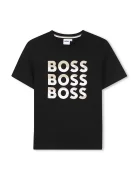 BOSS Детска памучна тениска