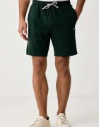 BOSS домашен къс панталон мъжки от памук с еластан Mix&Match Short CW зелен със стандартна талия 50515314