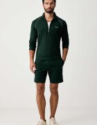 BOSS домашен къс панталон мъжки от памук с еластан Mix&Match Short CW зелен със стандартна талия 50515314