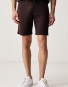 BOSS домашен къс панталон мъжки с памук Waffle Shorts кафяв 50535884