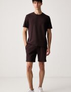 BOSS домашен къс панталон мъжки с памук Waffle Shorts кафяв 50535884