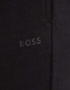 BOSS домашен панталон дамски CP Stripe Pants Cuff черен с висока талия 50524759