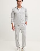 BOSS домашен панталон мъжки от памук с еластан Mix&Match Pants сив 50515305