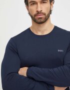 BOSS Домашна блуза с дълги ръкави в тъмносиньо с изчистен дизайн 50515390