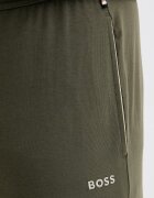 BOSS домашни панталони мъжки от памук с еластан Mix&Match Pants зелени със стандартна талия 50515305