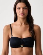 BOSS горнище на бански дамско BANDEAU_DOUBLE B тъмносиньо 50566517