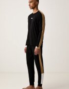 BOSS горнище на пижама с дълги ръкави мъжко с памук Balance LS-Shirt черно 50571129