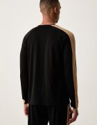 BOSS горнище на пижама с дълги ръкави мъжко с памук Balance LS-Shirt черно 50571129