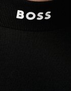 BOSS Green блуза с дълги ръкави мъжка от памук с еластан Tee Collar Long черна 50576916