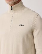 BOSS Green пуловер мъжки от памук KN_Ever-X QZ бежов 50556146