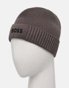 BOSS Green шапка мъжка с вълна Asic_Beanie-X сива 50499423