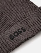 BOSS Green шапка мъжка с вълна Asic_Beanie-X сива 50499423
