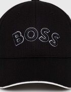 BOSS Green Шапка с козирка в черно с апликация 50492737