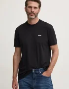 BOSS Green тениска мъжка от памук с еластан Tee черна 50506373