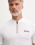 BOSS Green тениска с яка мъжка бяла 50559206