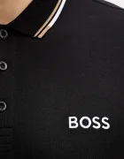 BOSS Green тениска с яка мъжка Paddy Pro черна 50469102