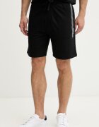 BOSS къс панталон тип анцуг мъжки от памук Authentic Shorts черен със стандартна талия 50554778