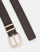 BOSS колан дамски от кожа Plum-ML_Sz30 кафяв 50568472