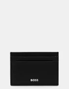 BOSS Кожен калъф за карти Randy_Cardholder в черно 50546166