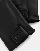 BOSS Кожени ръкавици Helkop1 в черно 50528635