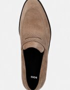 BOSS мъжки велурени мокасини Tayil бежови 50563124.260