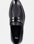BOSS мокасини мъжки от кожа Tayil черни 50568824.001