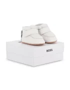 BOSS обувки за бебе от кожа бежови J53551