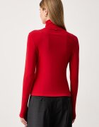 BOSS Orange блуза с дълги ръкави дамска с лиосел C_Eliana червена 50548098