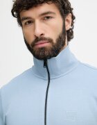 BOSS Orange суичър с цип мъжки от памук Zestart син 50511709