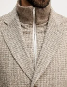 BOSS Палто с вълна H-Hyde-J-Bib-Pad-254 в кафяво 50551612