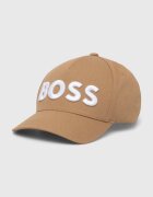 BOSS Памучна шапка с козирка