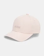 BOSS Памучна шапка с козирка Ari